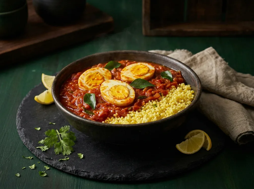 Andhra Egg Curry Bowl