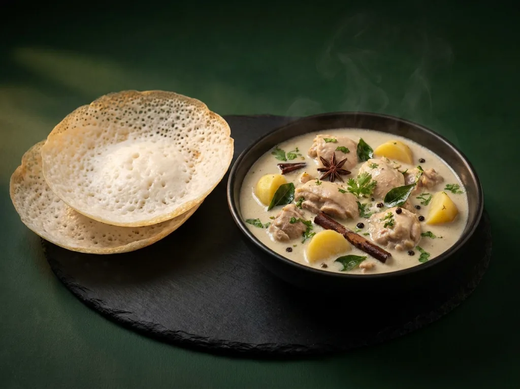 Chicken Ishtu with Appam