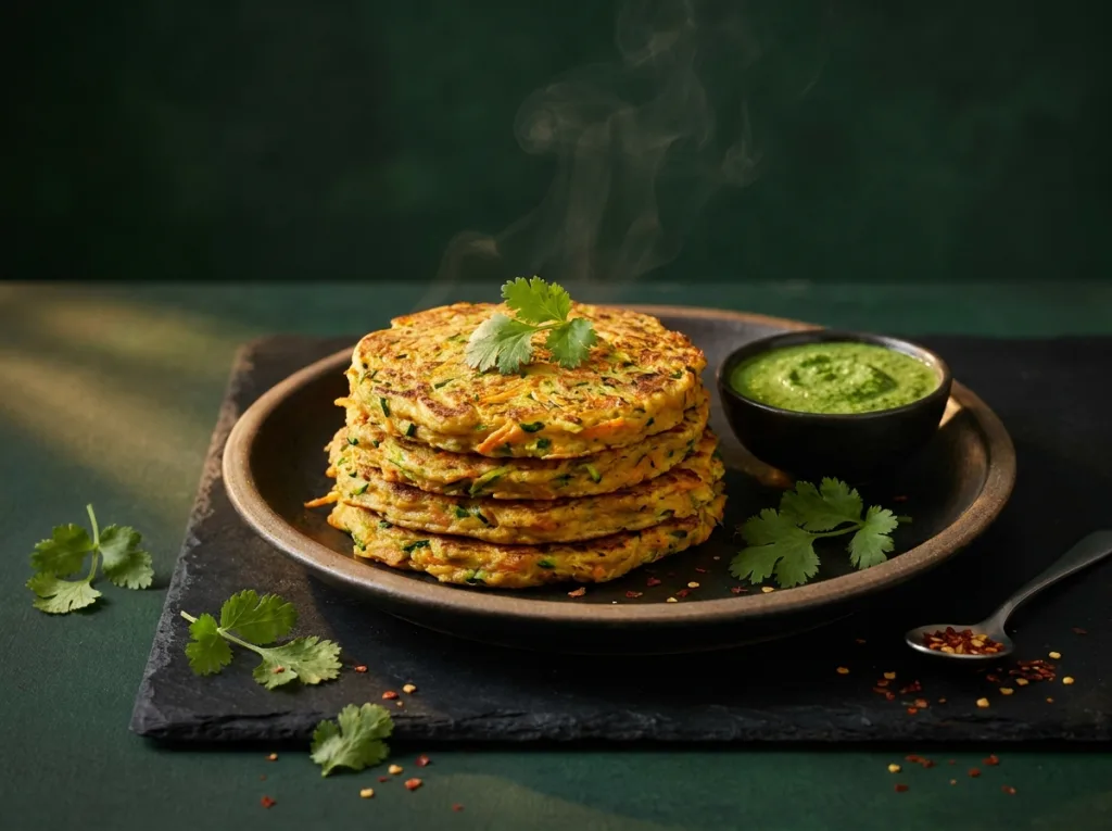 Chickpea Flour Veggie Pancakes