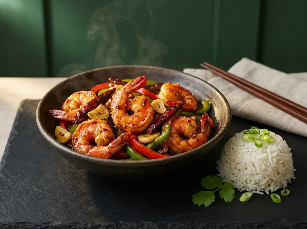 Chilli Garlic Prawn Stir-Fry