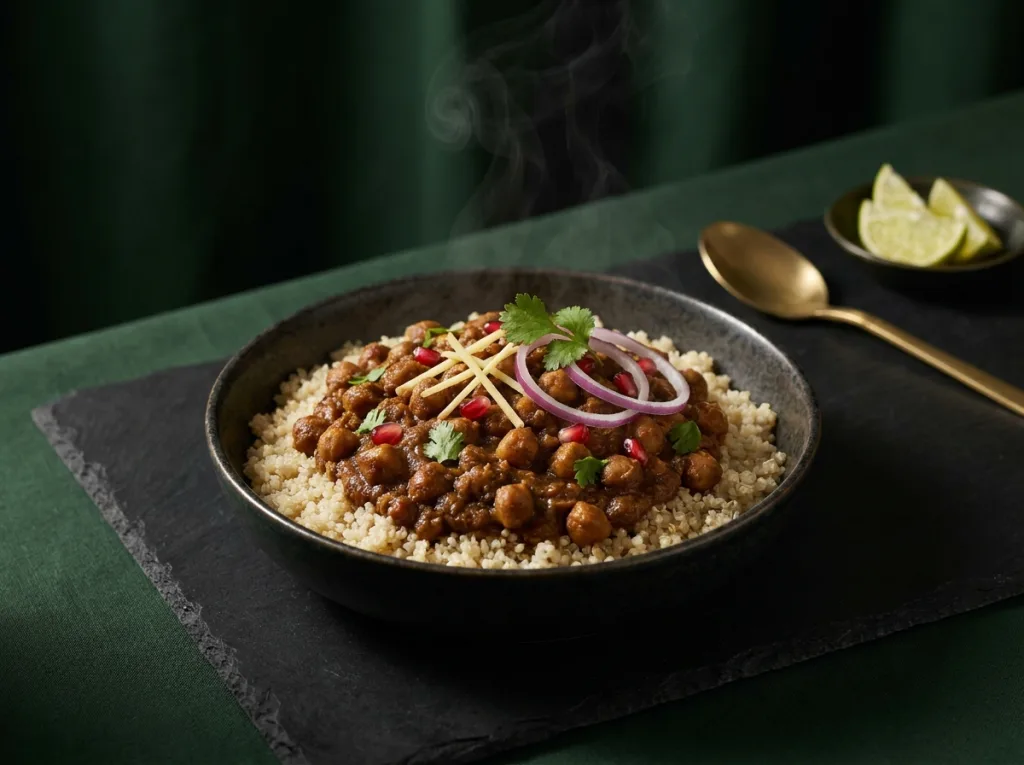 Chole Quinoa Protein Bowl