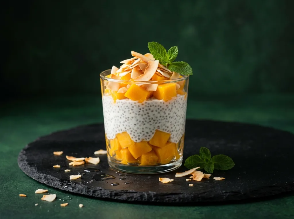 Coconut Chia Pudding with Mango