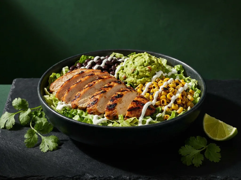Grilled Chicken Burrito Salad Bowl
