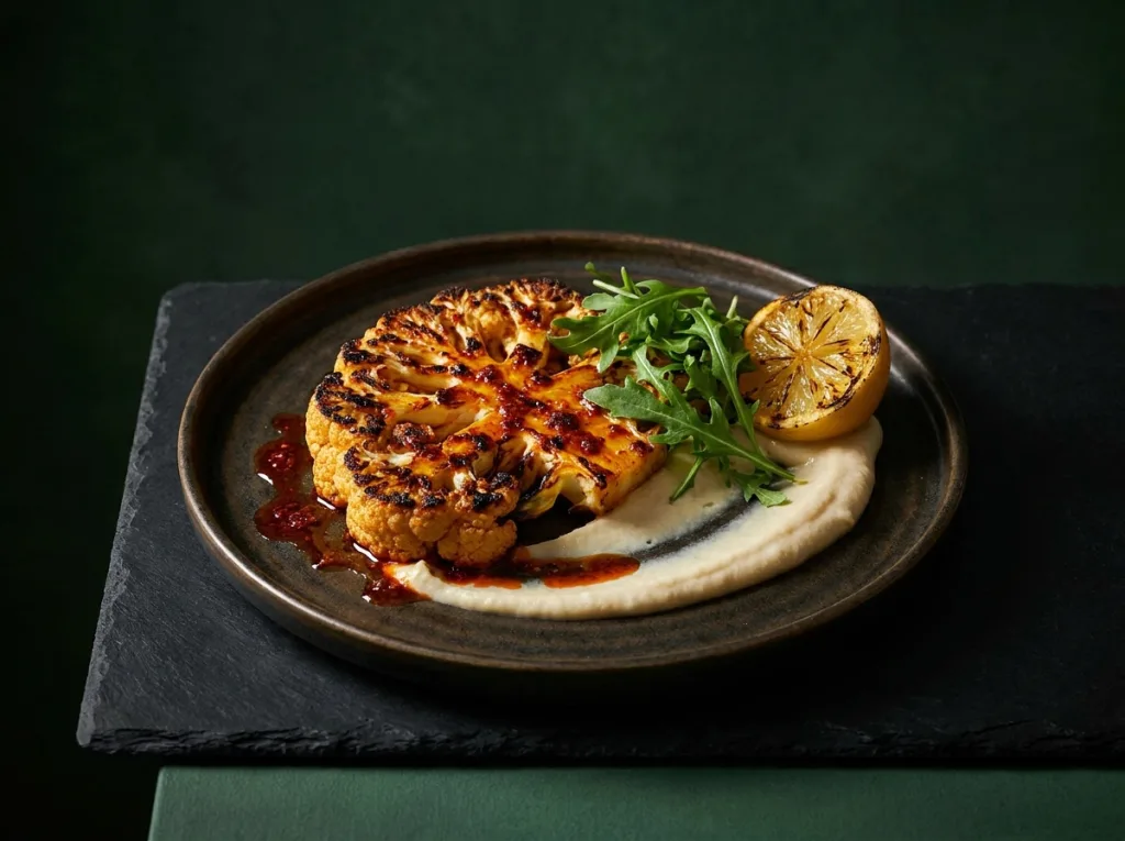 Harissa Cauliflower Steak