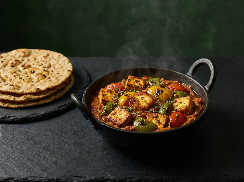 Kadhai Paneer with Missi Roti