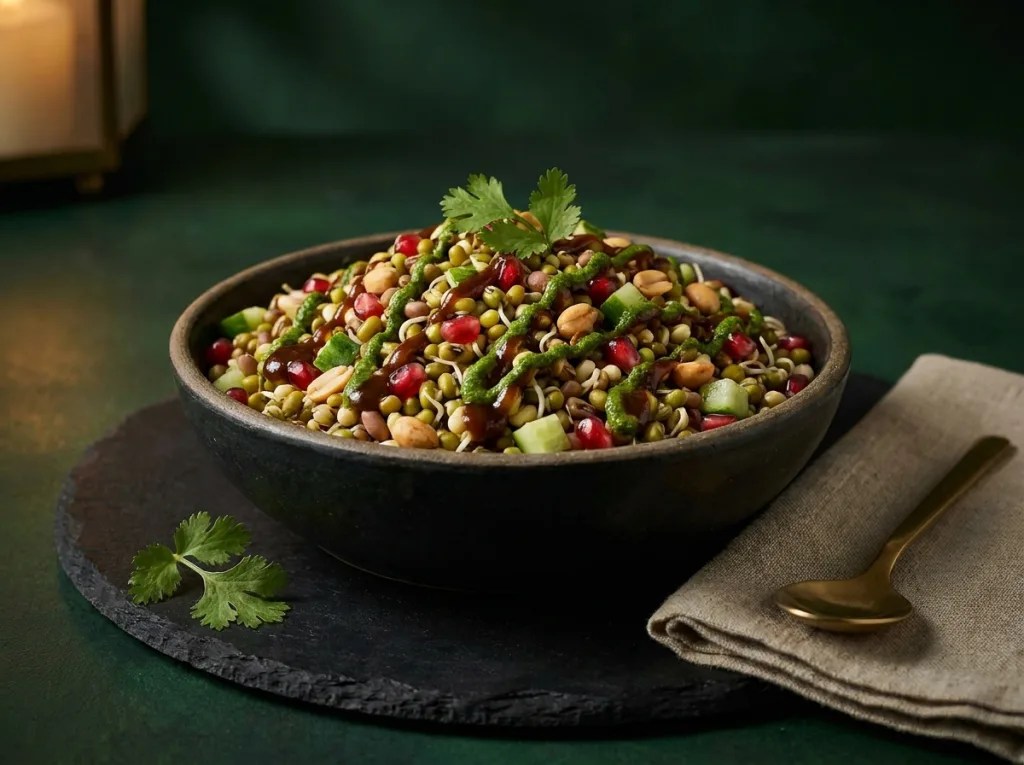 Sprouted Salad Chaat Bowl