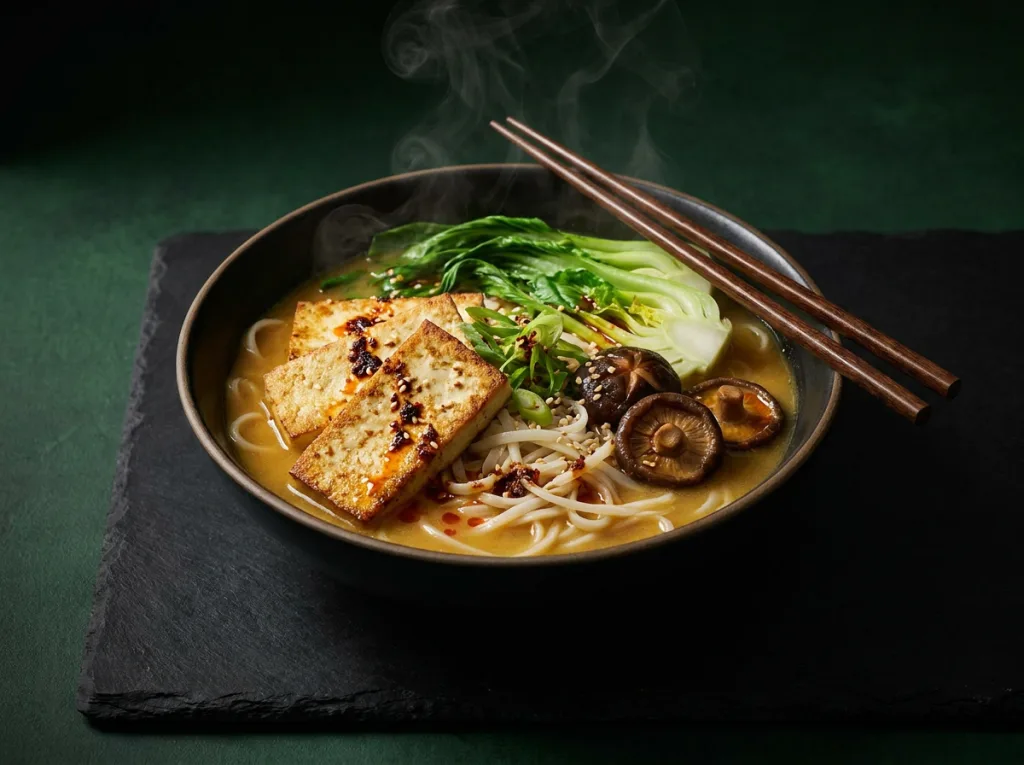 Tofu Bok Choy Noodle Bowl