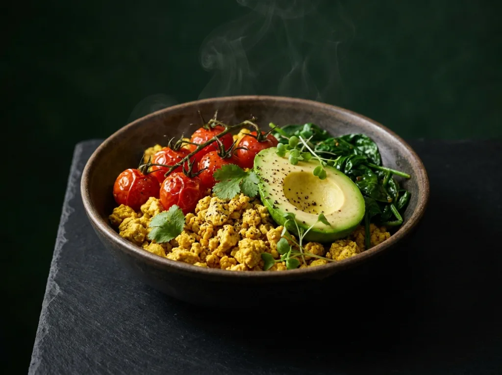 Turmeric Tofu Scramble Bowl