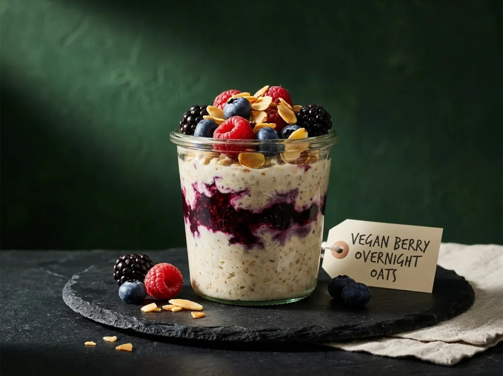 Vegan Berry Overnight Oats