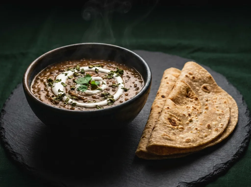 Vegan Dal Makhani with Roti