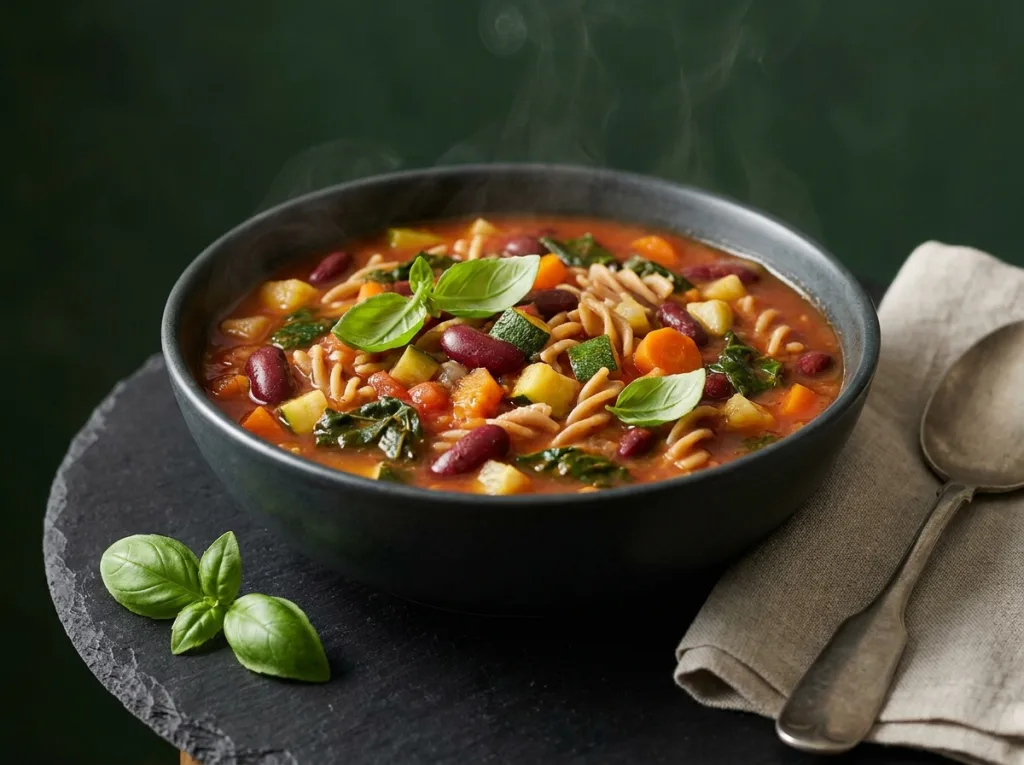 Vegan Minestrone with Whole-Wheat Pasta