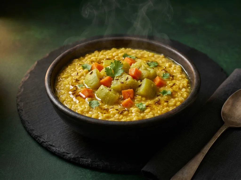 Vegan Moong Khichdi Bowl