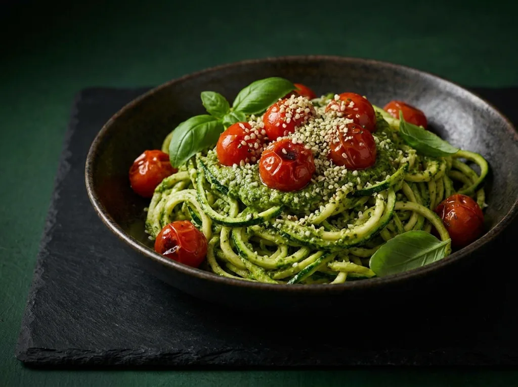 Zucchini Noodles with Vegan Pesto